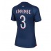 Paris Saint-Germain Presnel Kimpembe #3 Voetbalkleding Thuisshirt Dames 2023-24 Korte Mouwen